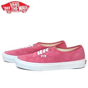 バンズ オーセンティック スニーカー メンズ レディース ローカット スケートシューズ 定番 ピンク VANS AUTENTIC PIG SUEDE HOLLY BERRY PINK VN0009PVZLD｜shop-kandj