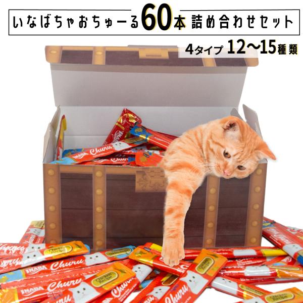 宝箱入り ちゅーる 猫 ねこ おやつ 12〜15種類  宝箱 ギフトセット