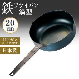 FUJITA KINZOKU 鉄鍋 片手鍋 鉄フライパン 25cm 深鍋 IH対応 日本製 IH