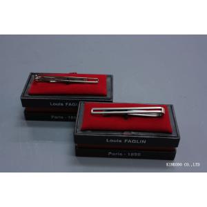 Louis FAGLIN Paris の シンプルなタイバー（つやあり）（つや消し）Made in ...