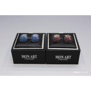 MON ART（モンアート） フルーツ柄カフスリンクス 丸型フェイス／Made in Italy