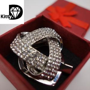 クリックポスト　2way ビジュー スカーフ クリップ＆ブローチ