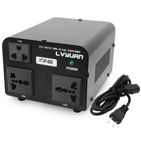 LVYUAN（リョクエン）アップトランス ダウントランス 800W 海外国内両用型変圧器 降圧・昇圧...