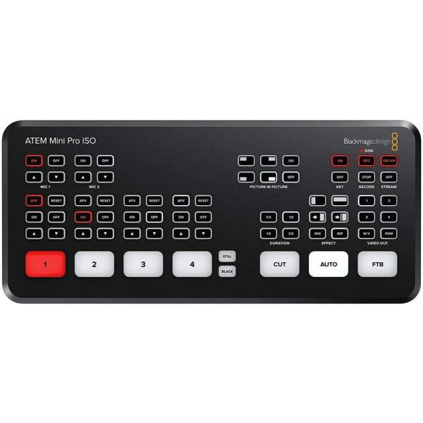 Blackmagic Design ATEM Mini Pro ISO ライブブロードキャストストリ...