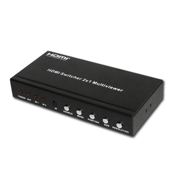DAIAD HDMI PIP 切替器 2画面分割 2入力 1出力 1080p 60Hz モニター ワ...