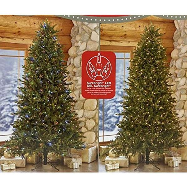 展示品 コストコ 特大 クリスマスツリー 2.2m LED700球 リモコン フットスイッチ 簡単組...