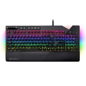 ASUS ゲーミングキーボード AURA SYNC 対応 USBポート 搭載 メカニカルゲーミングキーボード 着脱式 リストレスト XA01｜shop-kt-four