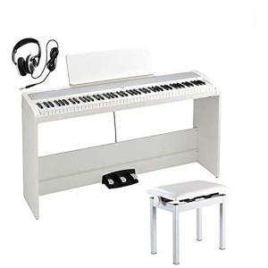 KORG コルグ / B2SP WH ホワイト 電子ピアノ 高低椅子・ヘッドホン（密閉型）・クリーナークロスセット B SP2