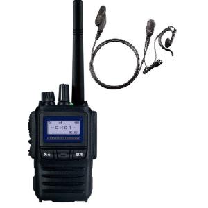 無線・トランシーバー用ヘッドセット 5Wタイプ 無線通信機器 八重洲無線 デジタル簡易無線(登録局) SR730 耳掛けイヤホンマイクセット｜shop-kt-three