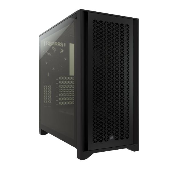 PCケース CORSAIR 4000D エアフロー強化ガラス製ミドルタワー ATX ブラック CC-...