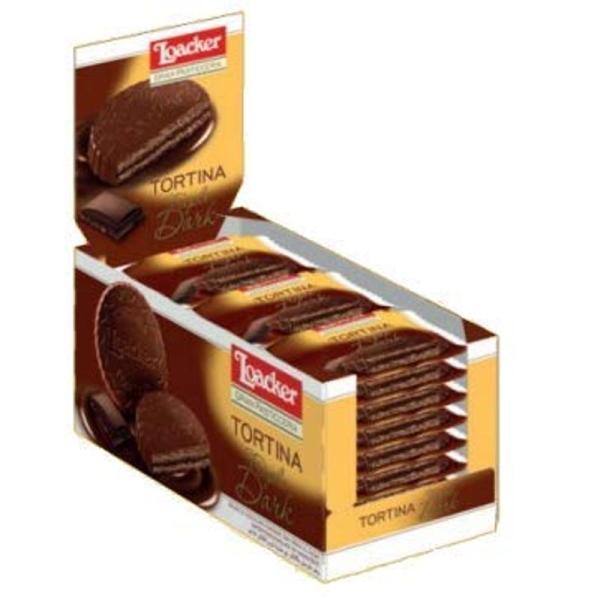 イタリアのチョコレート菓子 ローカー loacker トルティーナ トリプルダーク 1P(21g)×...