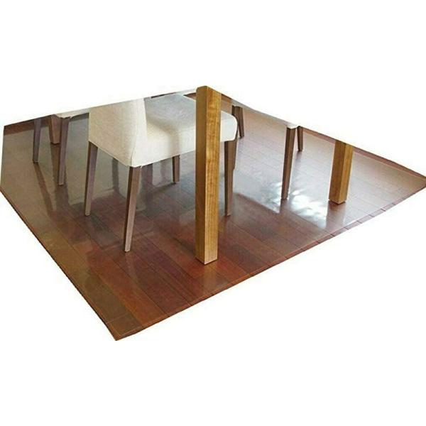 ダイニングテーブル 透明 ダイニングテーブル下保護マット アキレス 極薄1mm厚 (90×150)