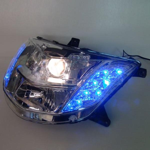 車用ヘッドライト本体 LED ブルータイプ ヘッドライト マグザム SG17J SG21J用 プロジ...