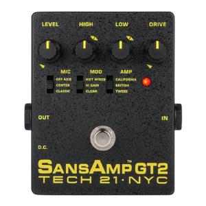 ギターエフェクト・ディストーション・オーバードライブ ギターエフェクター TECH 21 GT2 サンズアンプ SansAmpギター用アナログ｜shop-kt-three