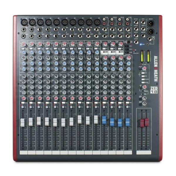 PA &amp; ステージ機器用ミキサー ZED-18 Allen &amp; Heath アナログミキサー (アレ...