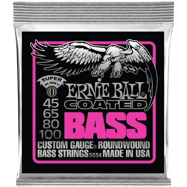 ベース弦 ERNIE BALL 3834 (45-100) COATED SUPER SLINKY ...