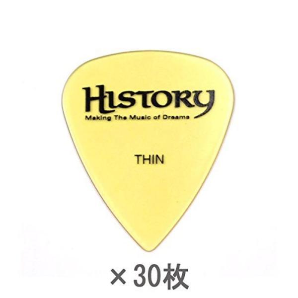 ギターピック HISTORY HP2T THIN ピック 30枚セット ティアドロップ型 ヒストリー