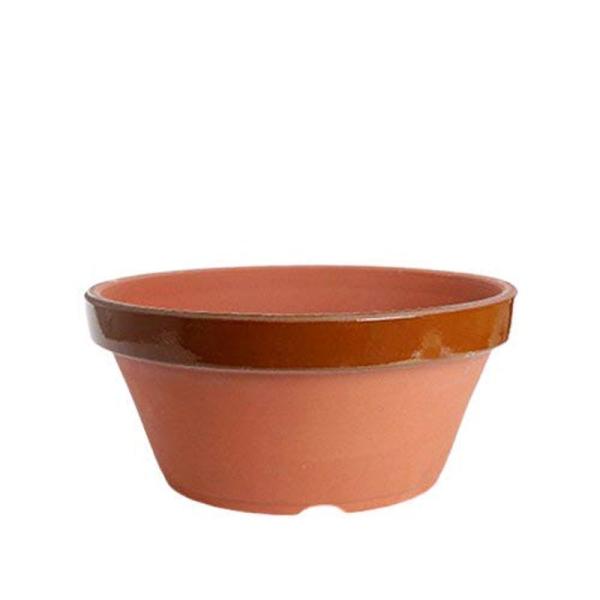 陶器植木鉢 鉢 KANEYOSHI 日本製/安心の国産品質 陶器 植木鉢 駄温鉢浅 15号