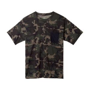 メンズスポーツTシャツ グリーンカモ ファッション ダイワ(DAIWA) DE-9422 ショートスリーブポケットTシャツ M｜shop-kt-three