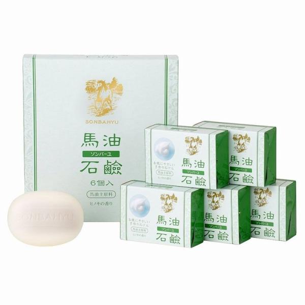 化粧品 ソンバーユ 馬油石鹸 (85g 6個入) ×２箱セット