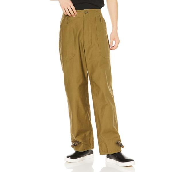 メンズファッション ヒューストン カーキ?パンツ A-2 DECK PANTS メンズ OD S