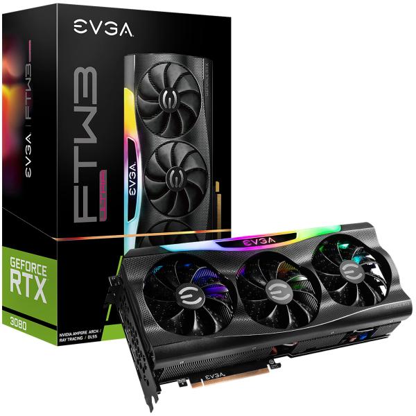 EVGA GeForce RTX 3080 FTW3 ウルトラゲーム 10G-P5-3897-KL ...