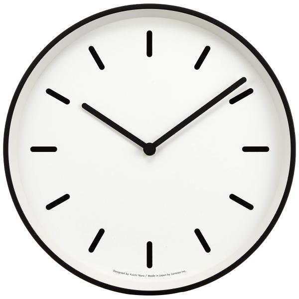 壁掛け時計 白 時計 レムノス 掛け時計 アナログ モノクロック MONO Clock ホワイト L...