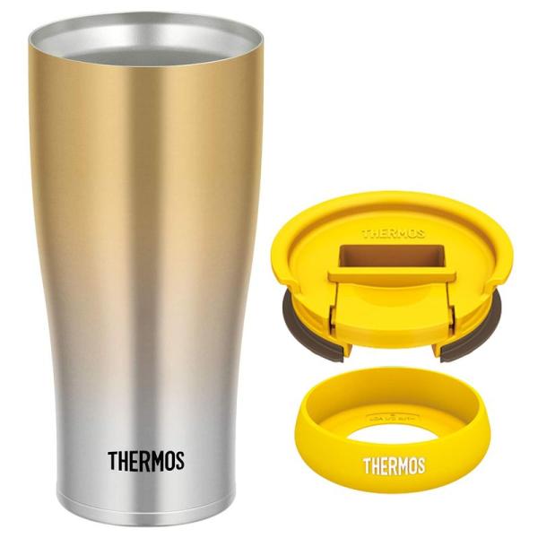 THERMOS サーモス 真空断熱タンブラー ゴールドフェード(GD-FD)(420ml)＆専用フタ...