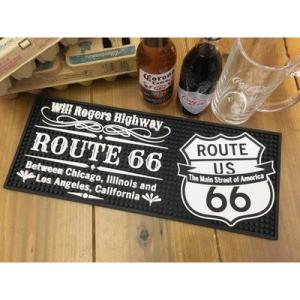 ROUTE66 バーマット BIG BAR MAT ROUTE66 ラバーマット ルート66 ビッグ｜shop-kt-three