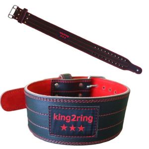 king2ring トレーニングベルト 5mm厚 軽量レザー pk3500 light (M)｜shop-kt-three