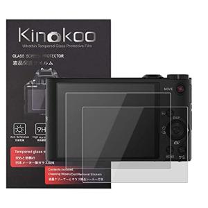 kinokoo 液晶保護フィルム SONY デジタルカメラ Cyber-shot DSC-WX350/DSC-WX300専用 硬度9H 高透過率 耐指紋 気泡無し 強化ガラス 厚さ0.3mm 2枚セット 標識ク｜shop-kukui