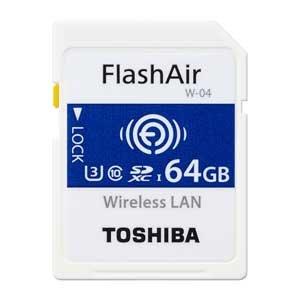 東芝 無線LAN搭載SDXCメモリカード 64GB Class10 UHS-1Flash Air S...
