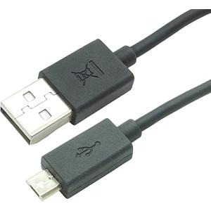 オーディオファン microB USBケーブル 充電ケーブル データ転送対応 ブラック 1ｍ USB micro type B｜shop-kukui