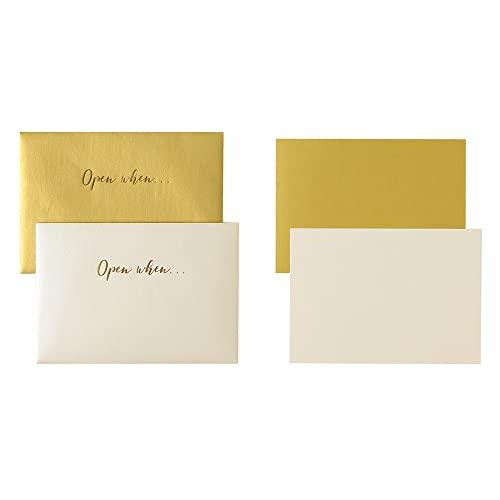 クレールフォンテーヌ  ポレン オープンウェンレターズ パール ゴールド  カード・封筒セット各2枚...