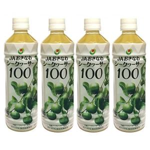 JAおきなわ　シークヮ―サー１００ 果汁100％ 500mlｘ４本セット ボトル｜shop-kukui