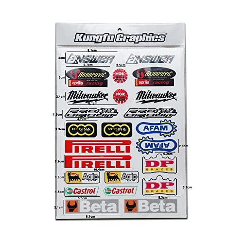KUNGFU GRAPHICS カンフー グラフィックス ステッカー レーシングスポンサーロゴ マイ...