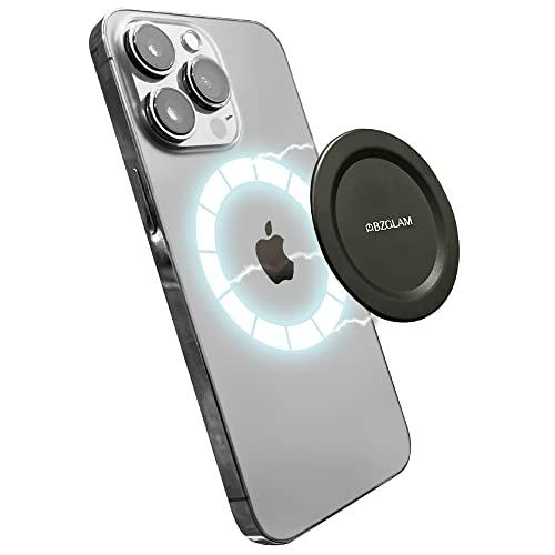 BZGLAM MagSafe スマホマグネット 金属プレート (ブラック / iPhone15 iP...