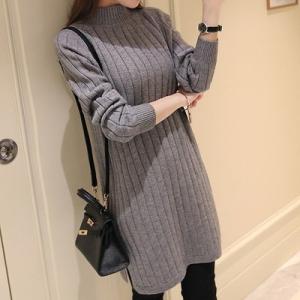 ワンピース ニット ワンピース 全4色 ハイネ...の詳細画像3