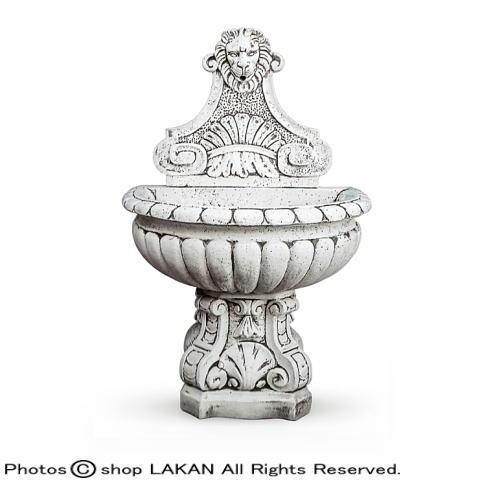 ヴィミナーレH120cm イタリア製洋風庭園石造小型１段壁泉 / ファブリ社 ART-18　【送料別...