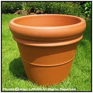 リムポットφ47cm 素焼きテラコッタ製人気植木鉢 / デローマ社 DE31470
