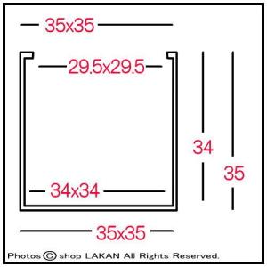 ・ モードライト キューブW35cm グラスフ...の詳細画像1