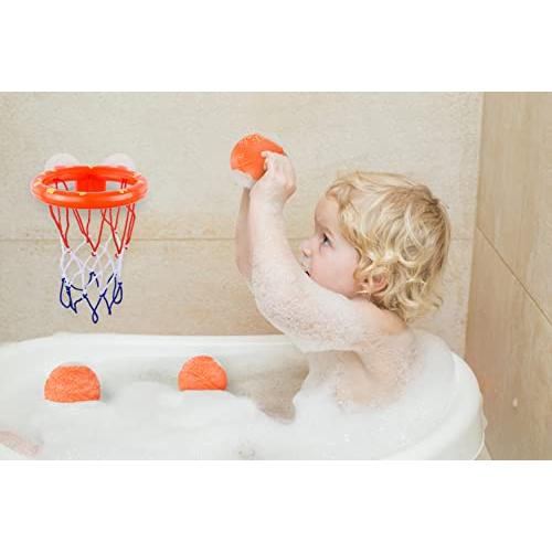 Britenway Bath Toys-子供用のバスタブバスケットボールフープ3ボールw/ 3ボール...