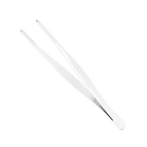 Utoolmart ピンセット 先平 丸頭 ステンレスピンセット ステンレス製 ピンセット 4個入り 全長125mm 表面処理研磨 セット精密 極細