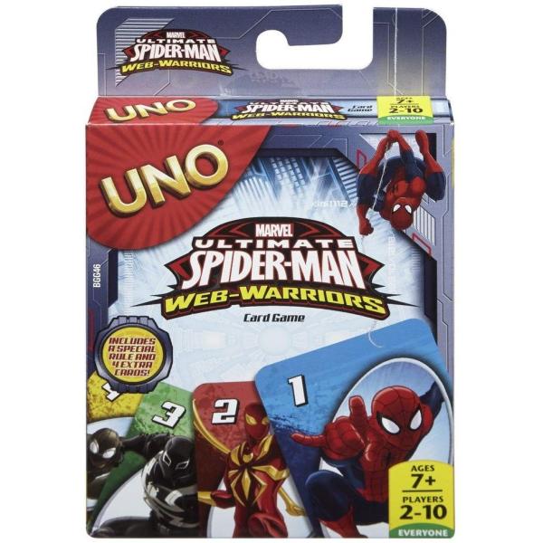 【並行輸入品】 ウノ アルティメットスパイダーマン ウェブウォーリアー カードゲーム マテル UNO...