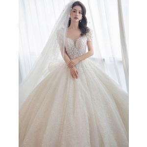 花嫁 ウェディングドレス スイートハートネック...の詳細画像2