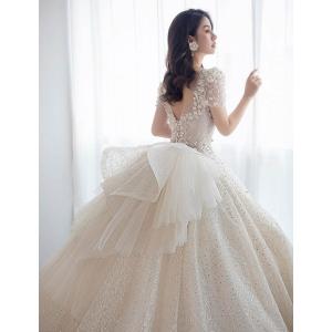 花嫁 ウェディングドレス スイートハートネック...の詳細画像3