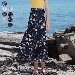 ふんわり マキシ ロングスカート フレアスカートマキシスカート