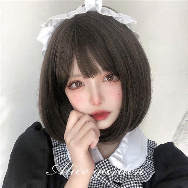 フルウィッグ ショート 内巻 ウィッグ ボブ lolita 原宿風 つけ毛 かつら wig コスプレ...