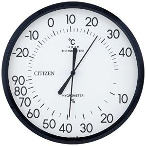 リズム シチズン 温度   湿度 計 掛け タイプ TM-42 白 CITIZEN 9CZ013-003