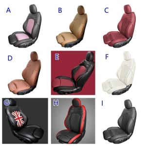 革調PVC 全席レザーシートカバー【BMW MINI ミニ F54/F55/F56/F60/R50/R60　3ドア/5ドア】専用設計 一台分セット 内装 防水